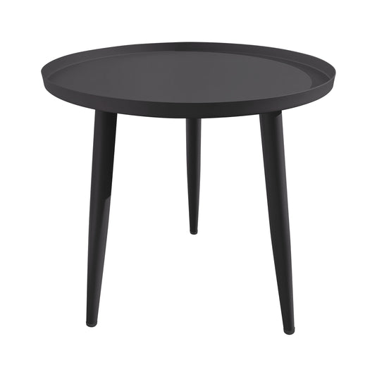 Set bistro Frio sin madera en reposabrazos + mesa bistro Danir, para exterior, color carbón - F12-SMB-22
