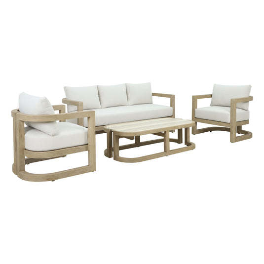 Set triple de madera Pangea color natural - HUC40168-TRI