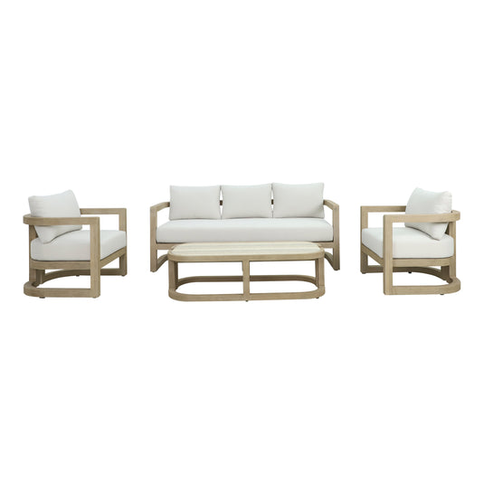 Set triple de madera Pangea color natural - HUC40168-TRI
