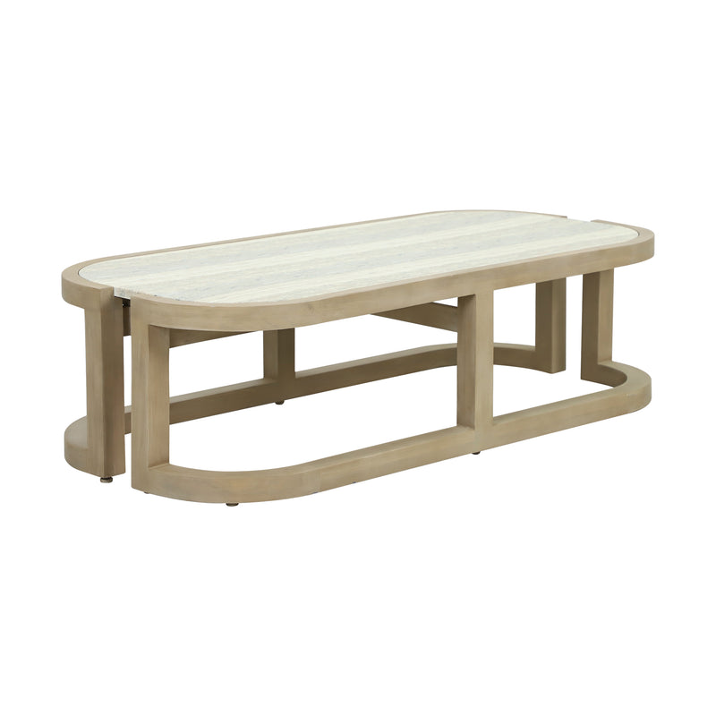 Cargue la imagen en el visor de la galería, Set triple de madera Pangea color natural - HUC40168-TRI
