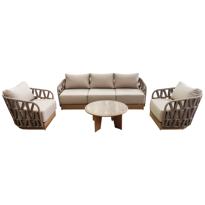 Cargue la imagen en el visor de la galería, Set triple Paraiso color natural - GLA6351823KD

