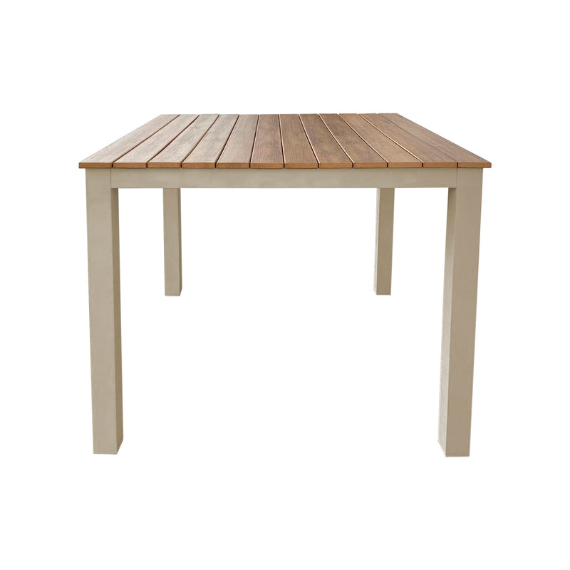 Cargue la imagen en el visor de la galería, Mesa de Comedor 80X80 de Aluminio Color Color Champagne SHAKED- 22057
