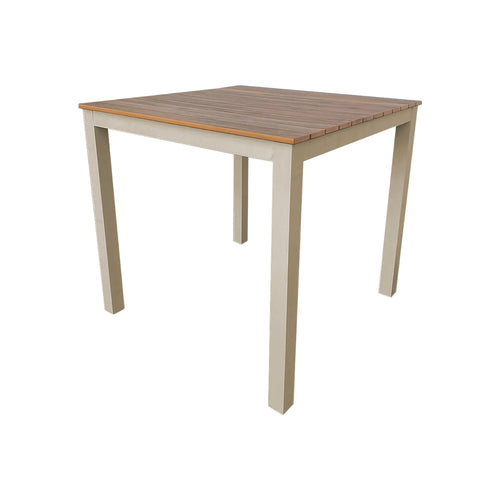 Mesa de Comedor 80X80 de Aluminio Color Color Champagne SHAKED- 22057