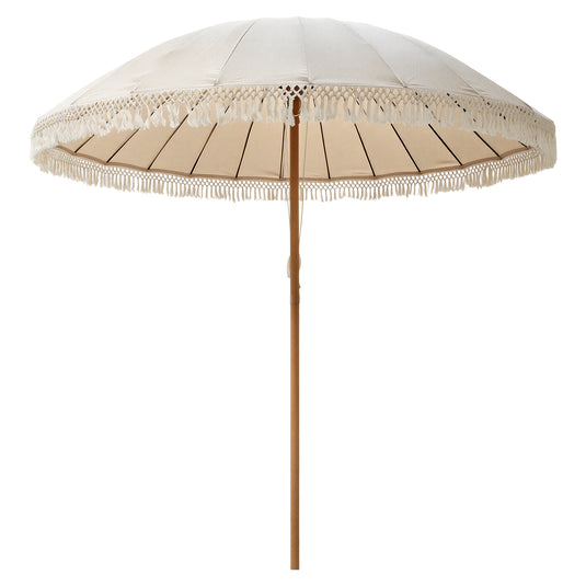 Sombrilla de Flequillo Shangai color Beige - SHANGAI-BE