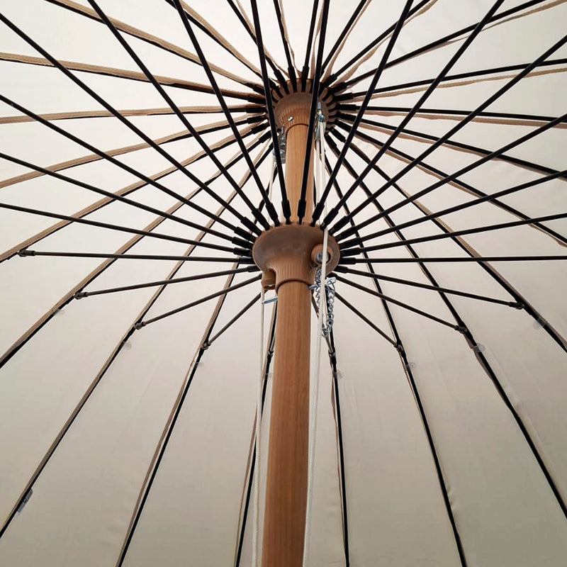 Cargue la imagen en el visor de la galería, Sombrilla de Flequillo Shangai color Beige - SHANGAI-BE
