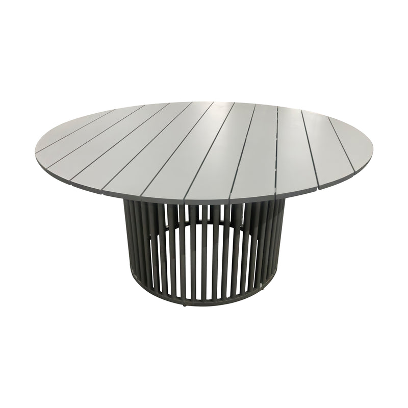Cargue la imagen en el visor de la galería, Mesa de Comedor redonda Shangrila 1.53M color gris - GL3AQ59315
