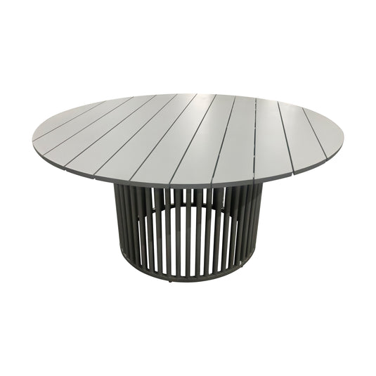 Mesa de Comedor redonda Shangrila 1.53M color gris - GL3AQ59315