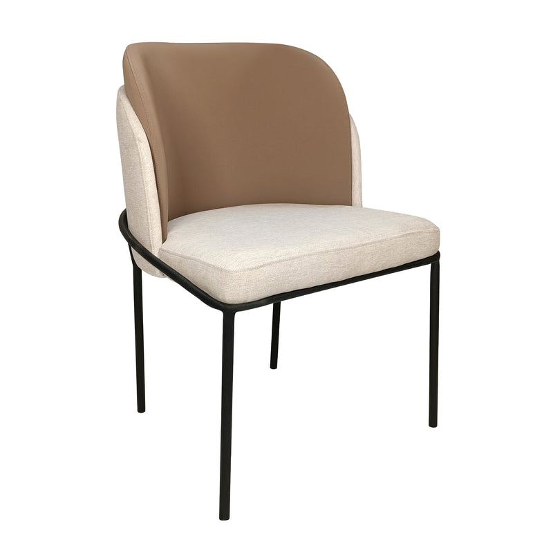 Cargue la imagen en el visor de la galería, Silla de Interior Hilda color beige/ café - CA5111
