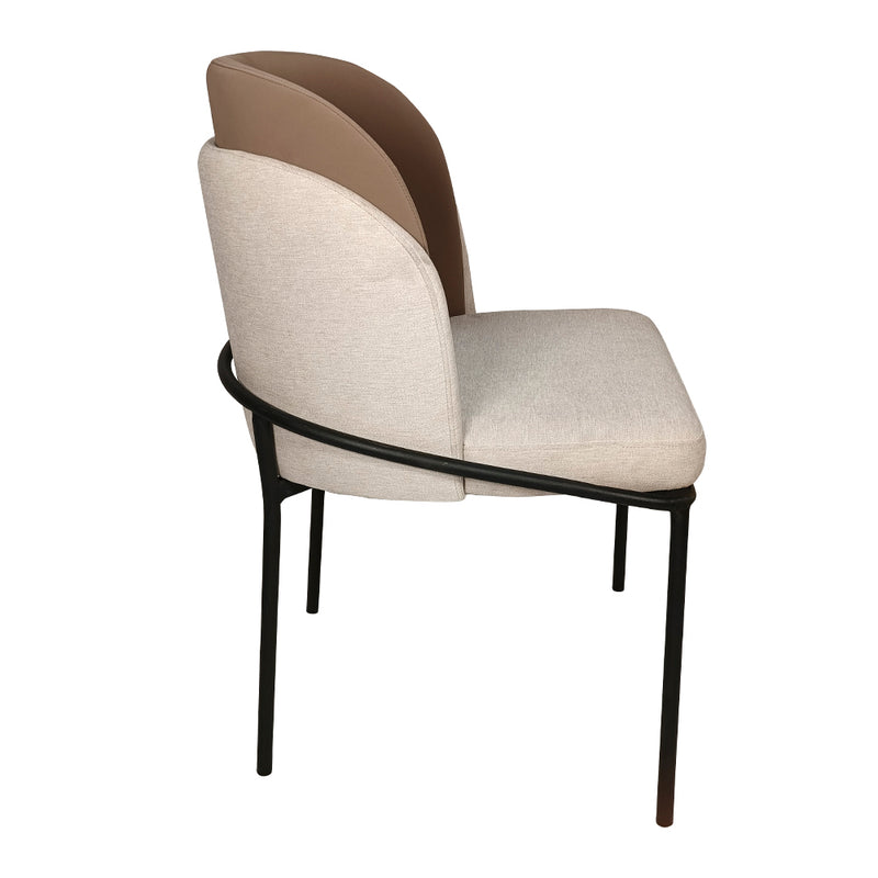 Cargue la imagen en el visor de la galería, Silla de Interior Hilda color beige/ café - CA5111
