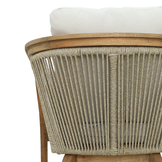 Silla de madera Sunday para interior y exterior color natural - HUC39968