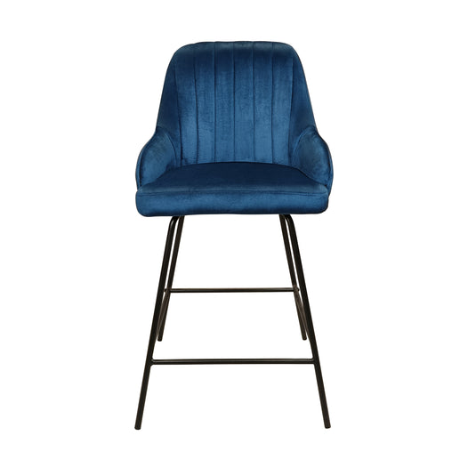 Silla alta para barra Anna de interior color Navy - CSB012