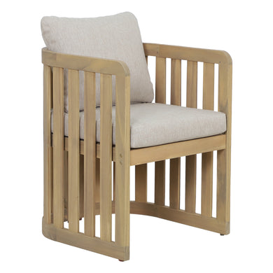 Silla de madera para exterior e interior Kava color natural - HUC40950
