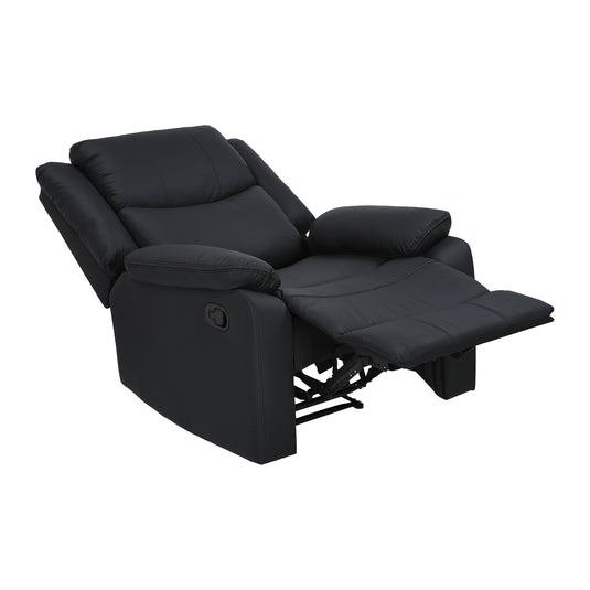 Sillón individual Reclinable manualmente 51050 color negro - 51050