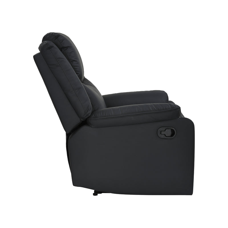 Cargue la imagen en el visor de la galería, Sillón individual Reclinable manualmente 51050 color negro - 51050
