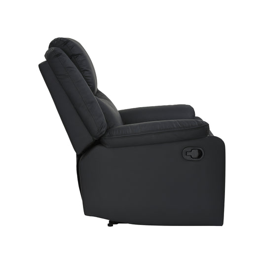 Sillón individual Reclinable manualmente 51050 color negro - 51050