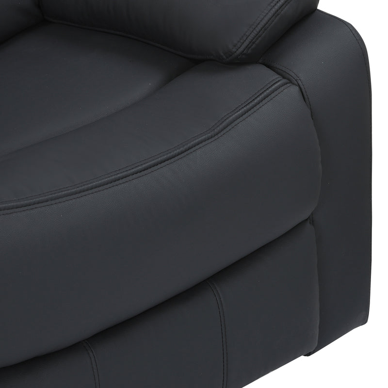 Cargue la imagen en el visor de la galería, Sillón individual Reclinable manualmente 51050 color negro - 51050
