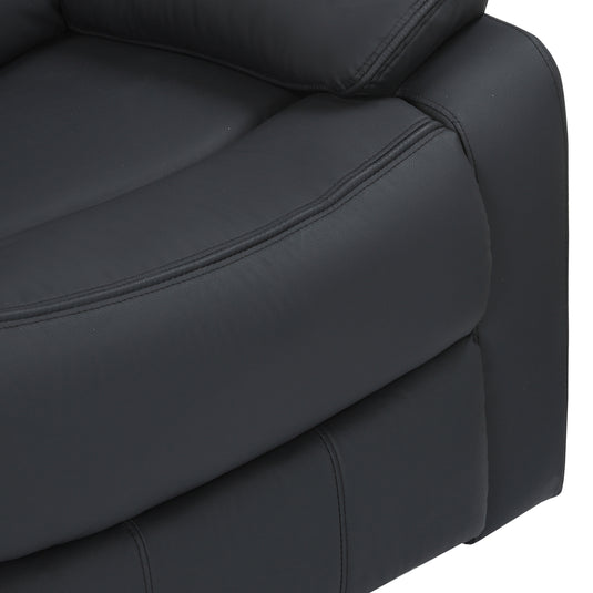 Sillón individual Reclinable manualmente 51050 color negro - 51050