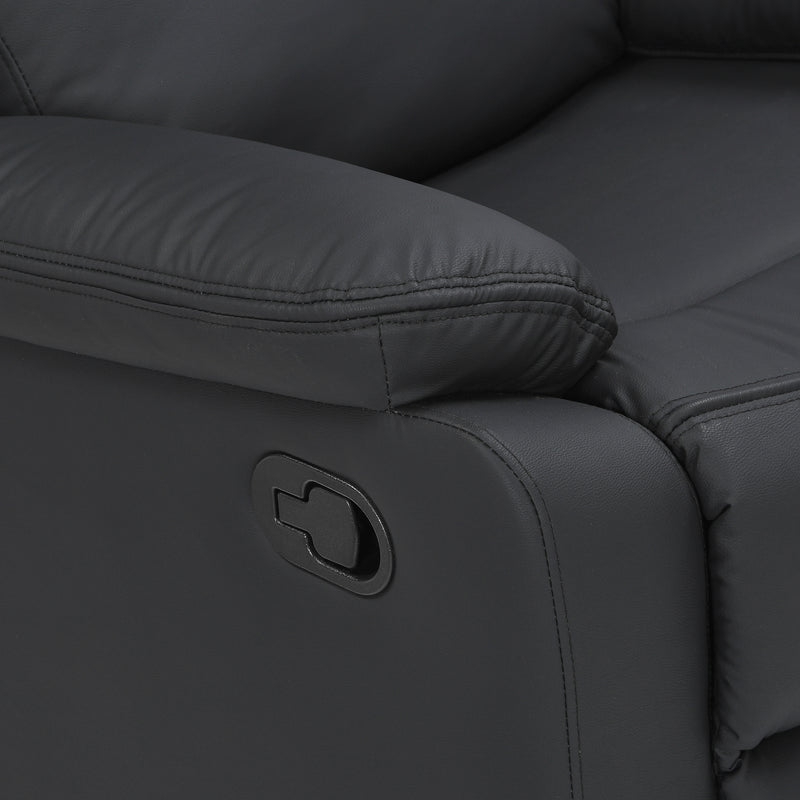 Cargue la imagen en el visor de la galería, Sillón individual Reclinable manualmente 51050 color negro - 51050
