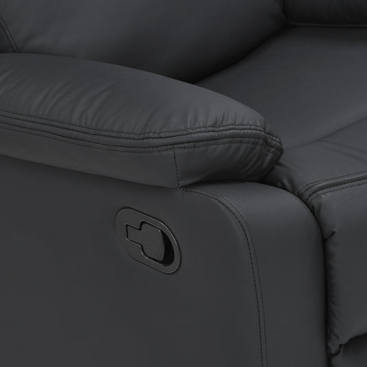 Sillón individual Reclinable manualmente 51050 color negro - 51050