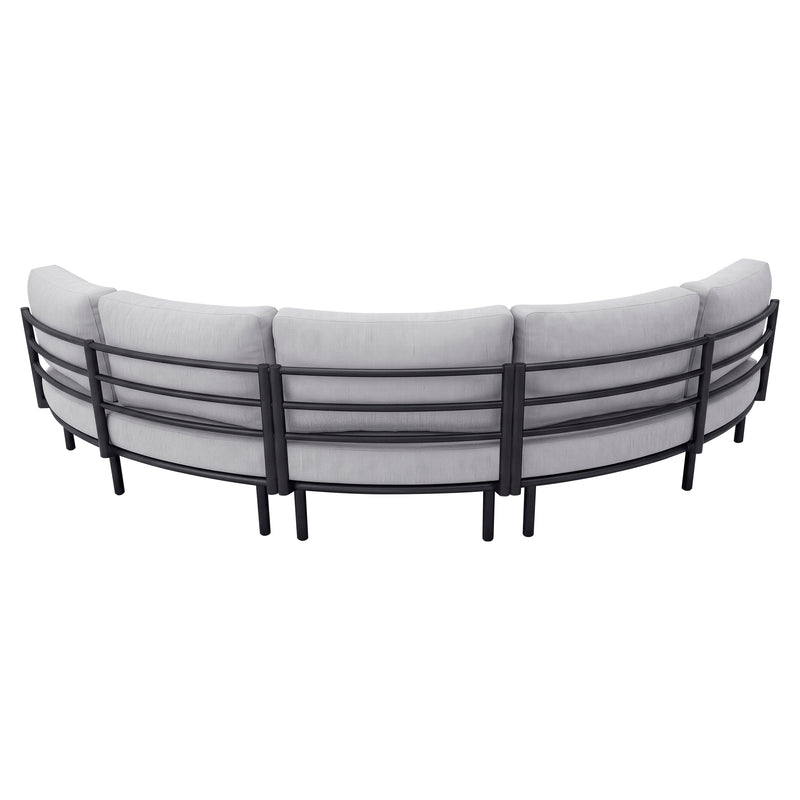 Load image into Gallery viewer, Set de media luna SJ25 para exterior, color gris claro - SJ25050
