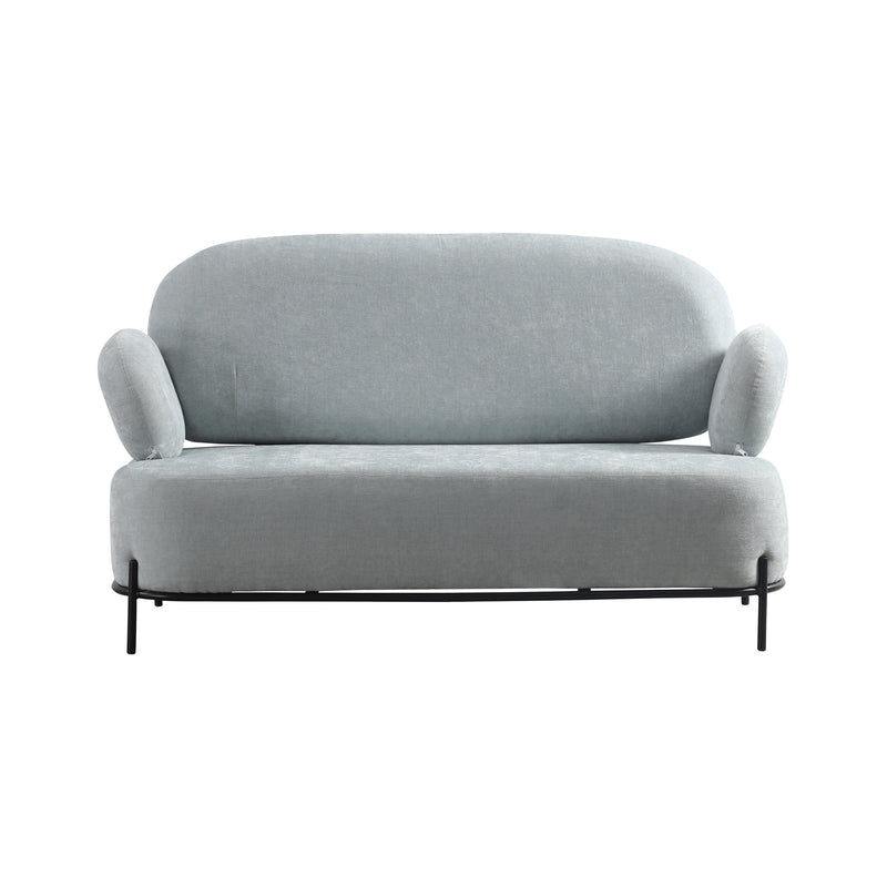 Cargue la imagen en el visor de la galería, Sofá doble minimalista BD71BL de Interior color azul claro - BD71BL
