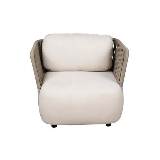 Set modular con puff SOFT Luxury ,7 Piezas color beige - SOFTLUX-BEIGE
