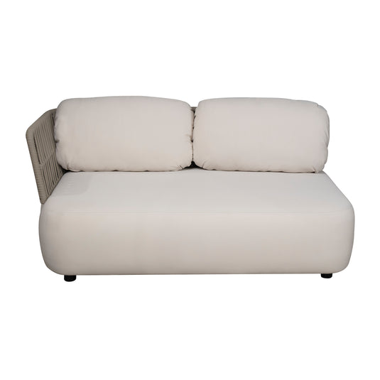 Soft sofa with double right armrest, Ivory color - AC30032R-IVORY
