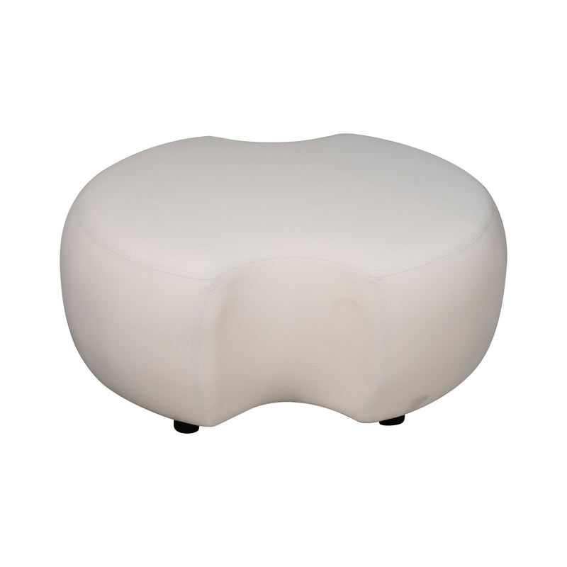 Load image into Gallery viewer, Soft Confort Ivory modular set with a central pouf (AC3003ST1-IVORY) + champagne walnut bistro table - SOFT-NOGA 
