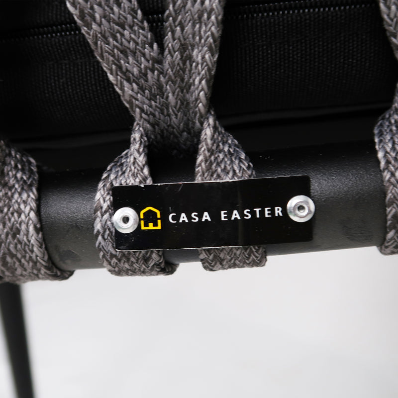 Cargue la imagen en el visor de la galería, Silla  de Lazo para Exterior e Interior Color Negro SONTA 123 - ZF123
