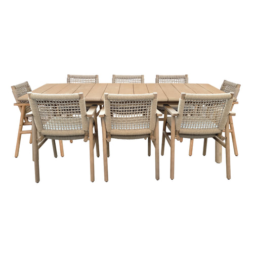 Comedor de Madera 2.26 SOPHIE + 8 Sillas SOPHIE