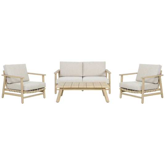 Set doble Sophie Strap de madera color Natural - HUC40760-DOB