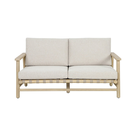 Set doble Sophie Strap de madera color Natural sin mesa de centro - HUC40760-DOB-SM
