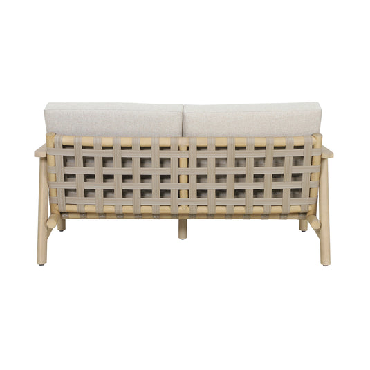 Set doble Sophie Strap de madera color Natural sin mesa de centro - HUC40760-DOB-SM