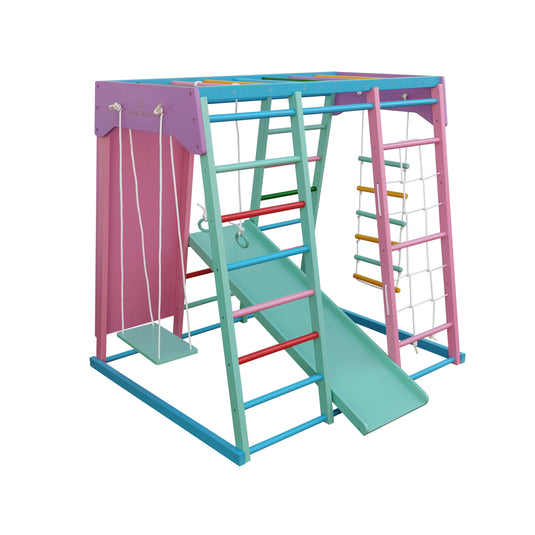 Trepadora Infantil de Madera Pastel de colores - SRWPAS