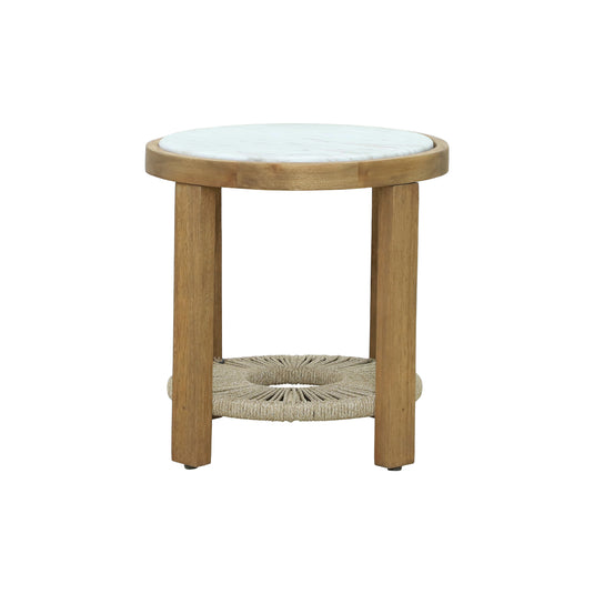 Mesa bistro Sunday D.50cm de madera para exterior color natural - HUC28445