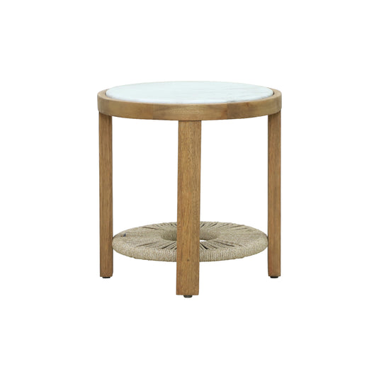 Mesa bistro Sunday D.50cm de madera para exterior color natural - HUC28445