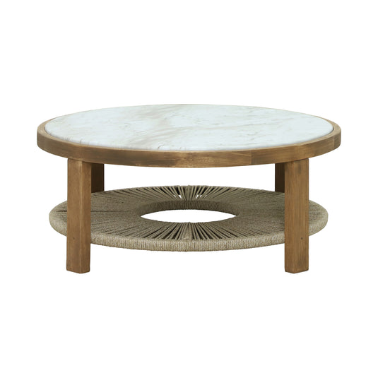 Mesa de centro Sunday 86.5 cm de madera para exterior color Natural - HUC28446