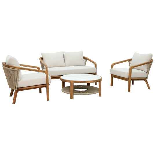 Set doble Sunday con mesa de centro color natural - HUC39966-DOB-CMC