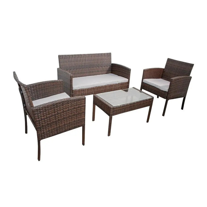 Load image into Gallery viewer, Brown Rattan Indoor and Outdoor Living Room IVORY-SFS004

