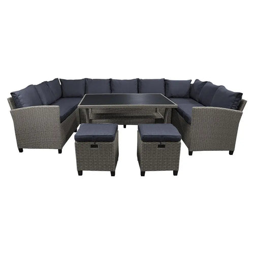 Sala  para Exterior e Interior de Rattan  Color Carbon BAXTER-HUC37882