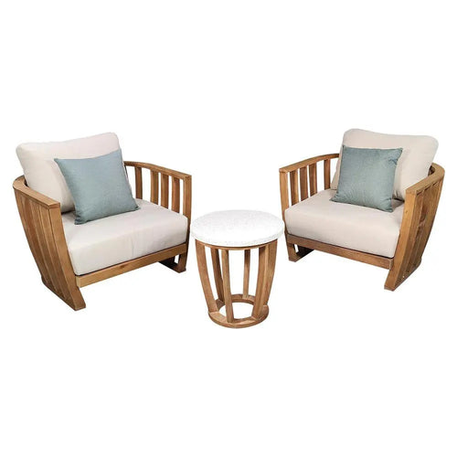 Set  para Exterior e Interior de Madera Acacia WOODLAND BISTRO-3893360956