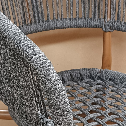 silla de Ratan Twisted 0876 color Gris - 0876