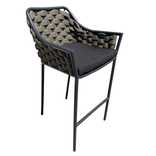 Silla Alta de Lazo para Exterior e Interior Color  Carbon Dorado WILLIAM-EQ2880 CasaEaster