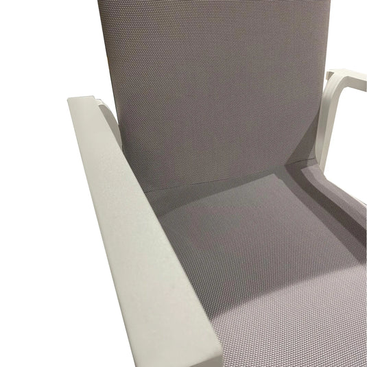 Silla  Alta para Exterior e Interior de Textileno Color Blanco SULTAN-75661