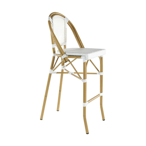 Silla Alta parapara  Exterior e Interior  de Rattan Color Blanco OSESUNA-337751