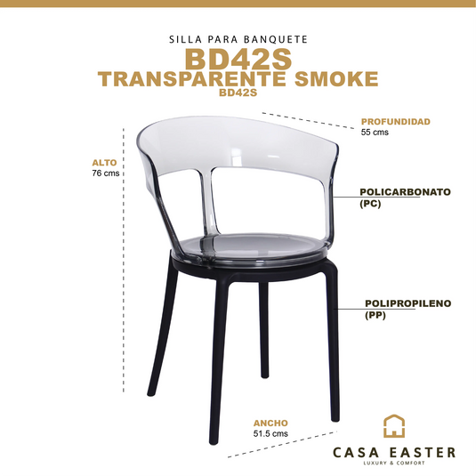 Silla BD42S Amber PP - BD42S CasaEaster