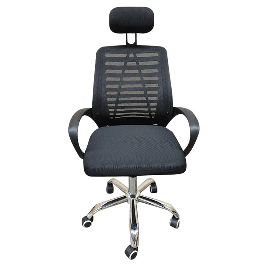 Black Aluminum Indoor Desk Chair TROL-TROL-SLO-116