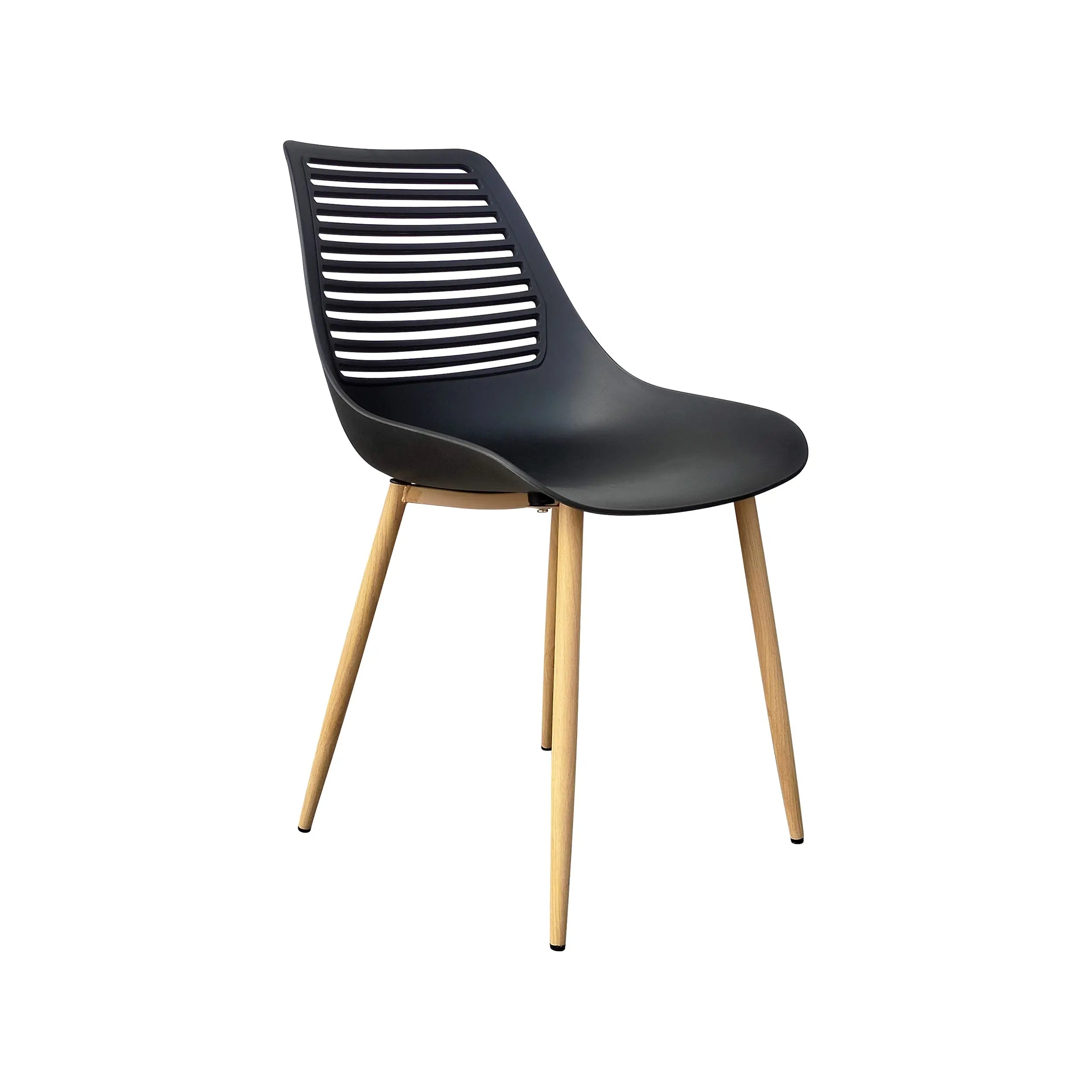 Silla P148 Patas Color Natural & Negro - P148 - CasaEaster