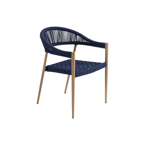 Silla de Lazo para Exterior e Interior Color Azul- MONA 6425 CasaEaster