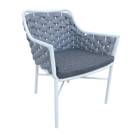 Silla de Lazo para Exterior e Interior Color Blanco RABAT- 465432 CasaEaster